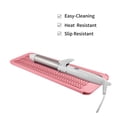 thumbnail image 3 of EIOKIT - Bolsa de viaje de silicona resistente al calor para herramientas de peinado: plancha, rizador, plancha para el cabello y plancha para ondular (rosa claro), 1 unidad, 3 of 5