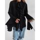 thumbnail image 5 of Blusas Casuales para Mujer, con Mangas Acampanadas, Cuello Alto y Volantes, Camisa de Verano A para Vacaciones. Negro L, 5 of 8