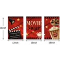 thumbnail image 6 of Home Theater Wall Decor Movie Night Sign Canvas Wall Art Prints Movie Film Reels Popcorn Lamplight Painting Print Media Room Home Cinema Wall Decor Framed 12"x16"x3 Pieces, 6 of 6