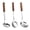 Sliver-Cooking utensils-B, variant on Stainless Steel Cooking Utensils Set Sliver Cooking utensils-D 6 Piece Non-Stick Heat Resistant Kitchen Tools