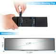 thumbnail image 4 of Car Rearview Mirror TeqHome 11.4in Interior Clip-on Curve Convex Panoramic Anti-Glare Rear View Mirrors with Wide Angle Range Reduce Blind Spot Effectively for Cars SUVs Trucks Van Vehicles, 4 of 9