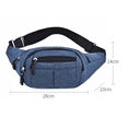 thumbnail image 2 of Crossbody Fanny Pack for Men&Women,Large Waist Bag for Outdoors Workout Traveling Casual Running, 2 of 5