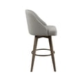 thumbnail image 4 of Reclaimed Grey Wood Finish / 360 Degree Rotating Bar Stool for Caf, 4 of 4