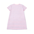 thumbnail image 5 of YOUYEDIAN Girls Summer Dress Short Sleeve Striped T Shirt Crop Dresses Casual Fashion Crewneck Sundress (Pink, 13-14 Years), 5 of 6