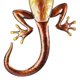 thumbnail image 5 of Gecko Colgante de pared Animal Arte de la pared Decoración interior al aire libre Dormitor Abanopi escultura de hierro, 5 of 6