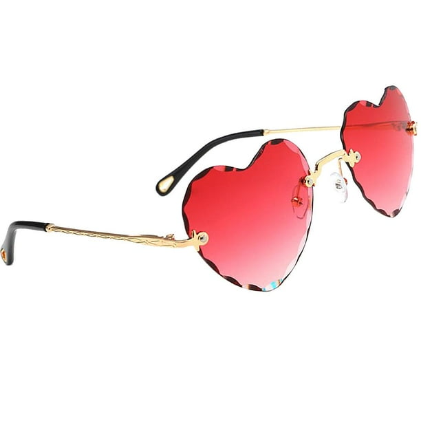 Designer top heart sunglasses