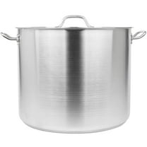 Soro Essentials- 60 qt. Stainless Steel Stock Pot with Lid- Heavy Duty Induction Ready Large Stock Pot Stew Pot Simmering Pot Soup Pot with Encapsulated Base and Oven Safe