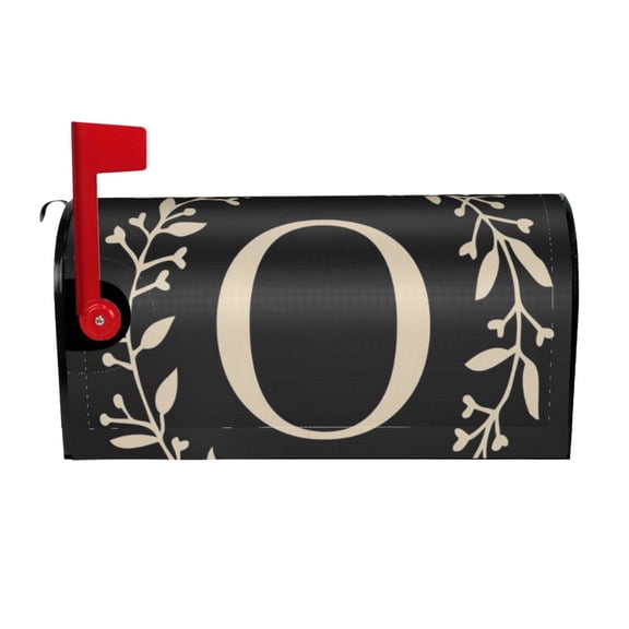 PHELIKA Classic Monogram Letter O Magnetic Mailbox Covers Post Letter Box Cover Standard Size 21H x 18W