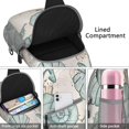 thumbnail image 4 of Travel Sling Backpack with Cute Cartoon Turtle and Ocean Marine Life Prints, Multi-Functional Design for Hiking, Cycling, and Photography, Lightweight and Durable, 4 of 6