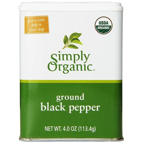 Simply Organic Black Pepper Ground 4 Oz | Pack of 6