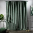 thumbnail image 3 of 3S Brother's Extra Long Solid Luxury Matte Velvet Soft Curtain Xanadu Single Panel Hanging Back Tap & Rod Pocket Home Décor 5-25 Feet Custom Made Curtains -Made in Turkey Each(52"x108"), 3 of 7