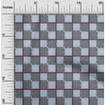 thumbnail image 1 of oneOone Organic Cotton Poplin Twill Fabric Tartan Check Print Sewing Fabric BTY 42 Inch Wide, 1 of 1