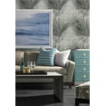 thumbnail image 2 of Lillian August  Palm Tile Peel and Stick Wallpaper 27 in. W x 18 ft. L - Ebony & Fieldstone, 2 of 7
