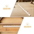 thumbnail image 3 of OUNONA 6-Piece Beige Scalloped Wood Trim Moulding for Walls and Cabinets, Unfinished Edge Decorative Craft Supplies, 3 of 8