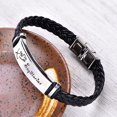 thumbnail image 3 of Starchenie 12 Constellation Sagittarius Leather Bracelet Zodiac Signs Braided Punk Wrist Rope Bracelet, 3 of 6
