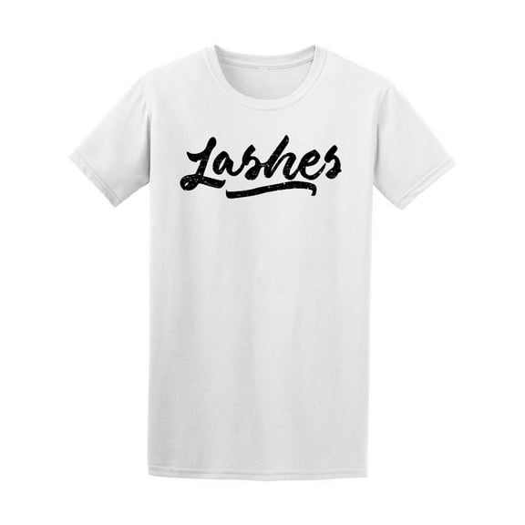 Smartprints Mens Graphic Tee - Lashes In Brush Style - Regular Fit 100% Cotton
