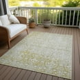 thumbnail image 6 of Addison Rugs Chantille Indoor/Outdoor Transitional Damask Gold Washable Rectangle Rug, 3' x 5', 6 of 6