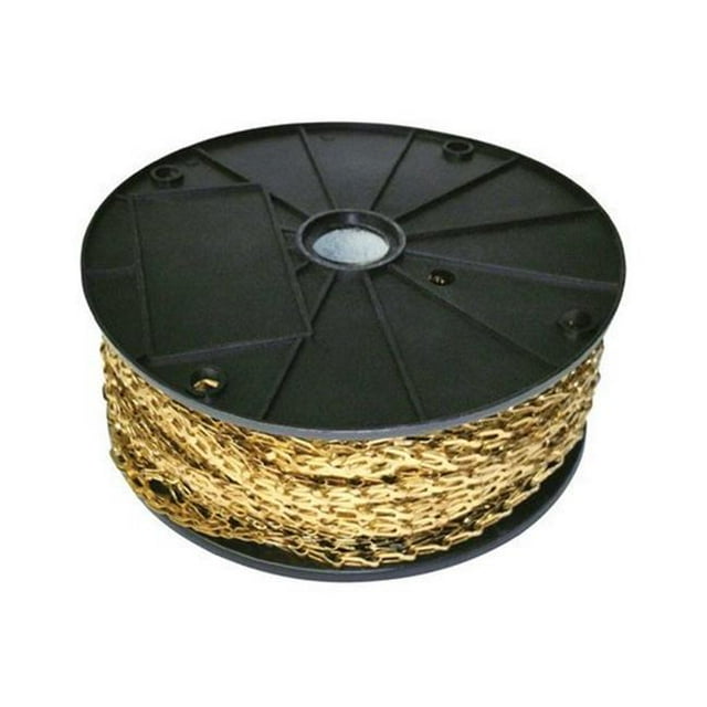Baron Manufacturing 7232614 200 Pi. 1-0 Chaîne de Sécurité Plaquée Laiton