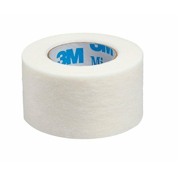 3M Micropore Tape 1350-1, Box of 12 Rolls EA, Pack of 2, 1 x 10 yards