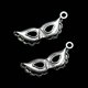 thumbnail image 3 of 50 piezas de aleación de bailarina, colgantes de máscara, encantos, accesorio para hacer joyas para pendientes de pulsera (plata antigua), 3 of 5