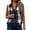 Black, variant on Plaid Vest for Women Plus Size V-Neck Sleeveless Flannel Layering Piece for Casual Fall Spring Outfits Outdoor Wear