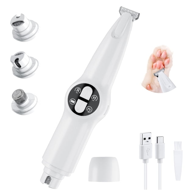 Microrecortadora Mcbazel 2 en 1 para mascotas, recargable con luz LED