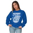 thumbnail image 3 of Mechanic Or Genius Sarcastic Humor Unisex Plus Fleece Graphic Sweatshirt Brisco Brands 2X, 3 of 5