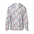 thumbnail image 2 of Lsque Nautical And Pirate Owls UPF 50+ Lightweight Sun Protection Men's Women's Long Sleeve Shirt, Hoodie Performance -Medium, 2 of 9