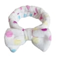 thumbnail image 6 of Elastic Bowknot Plush Spas Headbands For Women And Girl Perfect For Makeup And Face Washing Accessories Hairband, 6 of 9