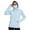 Light Blue, variant on BASSDASH Women’s Fleece Fishing Hoodie with Neck Gaiter Water Resistant Performance Hiking Sweatshirt Pullover