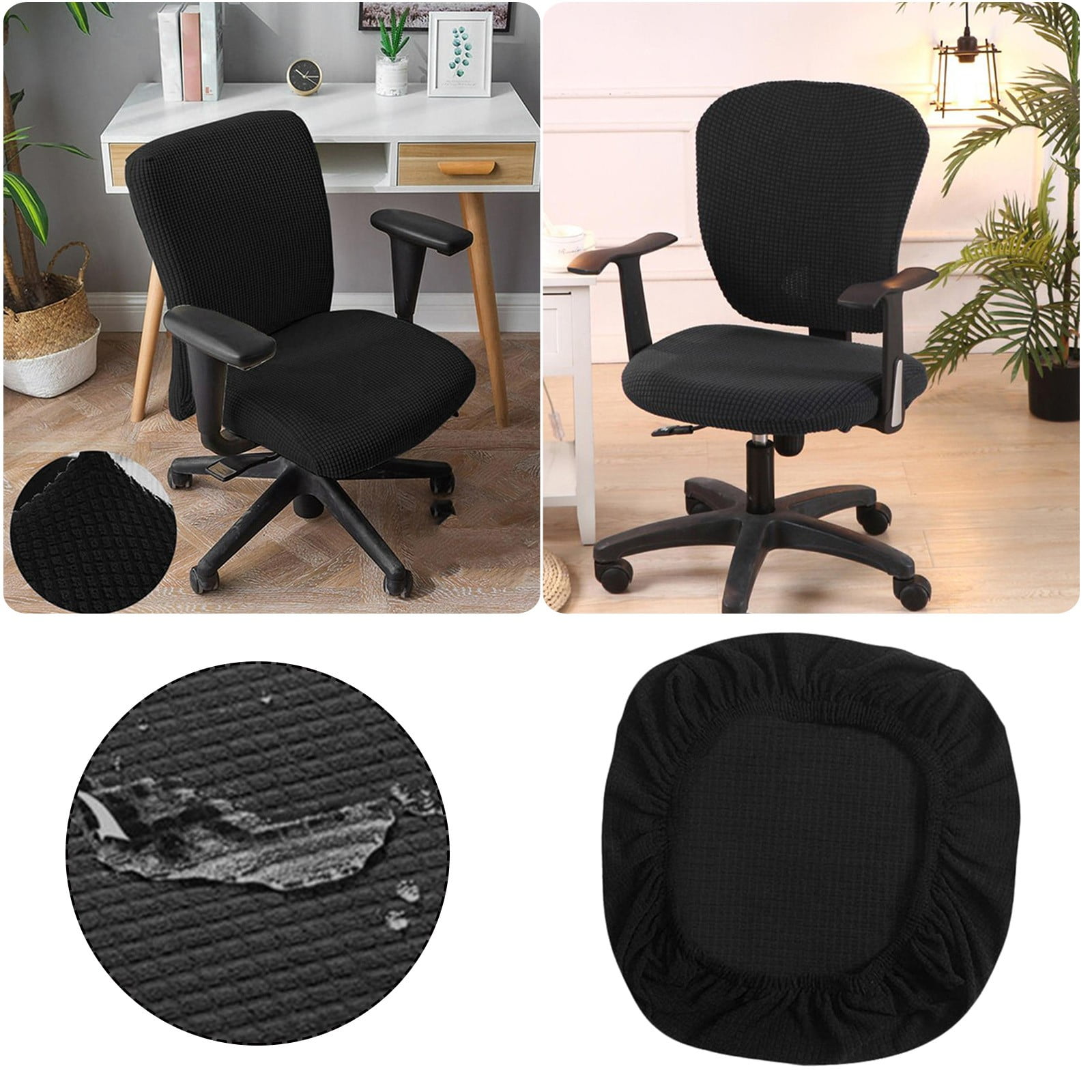 Housse Chaise Bureau Avec Accoudoirs – Extensible, Ergonomique, Protection Gaming & Ordinateur