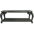 thumbnail image 2 of ACME Delphine Rectangle Coffee Table in Charcoal Finish, 2 of 8