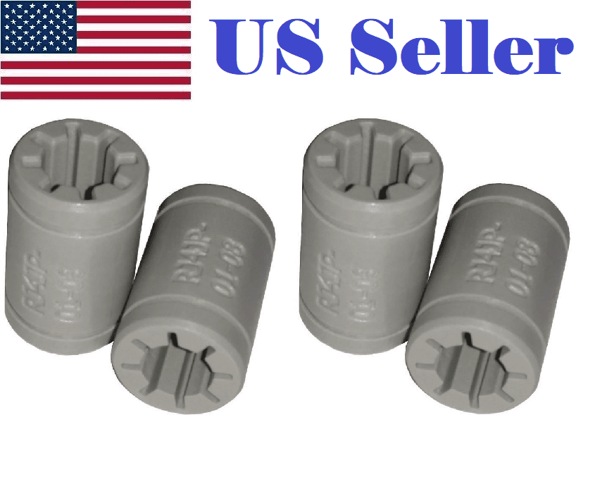 4 PCS x Drylin Plastic Linear Shaft Bearings (RJ4JP0108), replaces