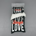 thumbnail image 2 of Ambesonne Live Laugh Love Bedding Set 4 Pcs, Antique Damask, Queen, Multicolor, 2 of 3