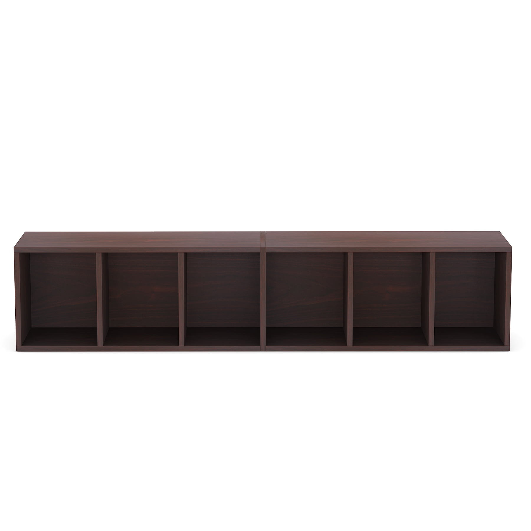 Tribesigns Corner Bookshelf Living Room 6-Tier Bookcase Wood Composite Walnut, 37.47 lb