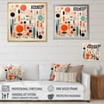 thumbnail image 4 of Designart "Pink Blue Mid Century curious Wonders IV" Mid-century Canvas Print, 4 of 5