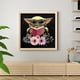 thumbnail image 4 of Cuadros Decorativos Kit de pintura de diamantes Yoda imagen redonda completa de diamantes de imitación Ehuebsd Nuevos Originales, 4 of 8