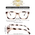 thumbnail image 4 of Gafas clásicas rectangulares transparentes con lentes más gruesas para mujeres y hombres B2461, 4 of 4