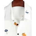 thumbnail image 2 of Mens 100% Cotton Hawaiian Shirts Button Down Short Sleeve Beach Shirts Summer Casual Aloha Shirts, 2 of 10