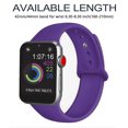 thumbnail image 3 of Correa de reloj deportivo compatible con Watch 42-44 mm Correa deportiva de repuesto de silicona suave Compatible con iWatch Series 5/4/3/2/1, S/M, M/L Adepaton 2033270-28, 3 of 9