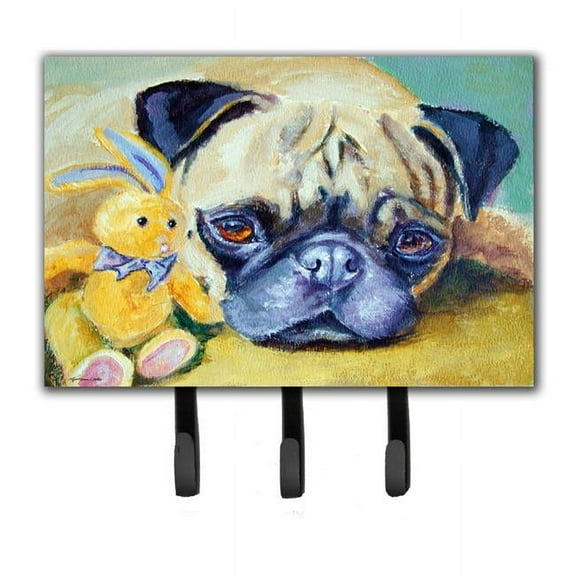 Pug Bunny Rabbit Leash or Key Holder