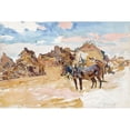 thumbnail image 2 of Sargent, John Singer 24x17 Black Modern Framed Museum Art Print Titled - Mules and Ruins September, 2 of 4