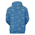 thumbnail image 4 of Lanhui Men's Casual Christmas Sweater Fleece Digital Printing Hooded Sweatershirt, 4 of 5