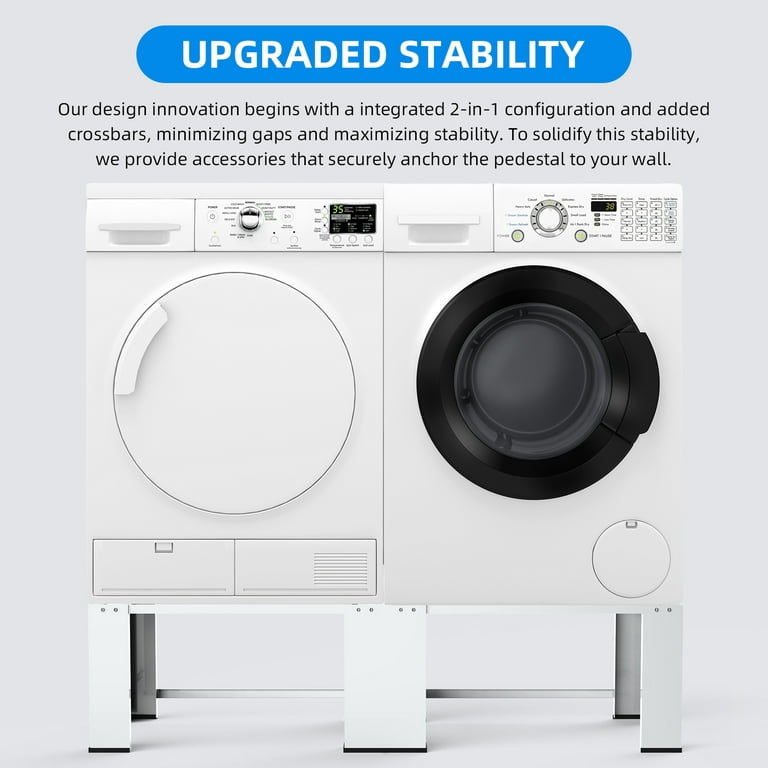 Fridge Stand, 12 Feet Washing Machine Heavy Duty Base Stand, Adjustable  Washer Pedestal, Max Load 1102.3 Lb Height 7.1-8.7Inches, Multi-Functional  Base for Washer Dryer,Refrigerator (Grey) FU91 