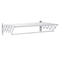 thumbnail image 5 of Stoneway 40/60cm Stainless Steel Wall Mounted Expandable Clothes Drying Rack Towel Rack, Accordion Clothes Drying Rack Pull-out Laundry Hanger Room Home Gift Sliver/Black, 5 of 9