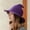 Purple, variant on Daolelai Autumn and Winter Halloween Wizard Hat Pointed Solid Color Funny Wide Brim Knitted Hat