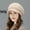 Beige, variant on Winter Knit Hat Winter Beanie Hats for Women Slouchy Beanie Cap with Visor Warm Newsboy Skull Cap