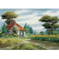thumbnail image 2 of Withaar, Reint 14x11 Black Ornate Wood Framed with Double Matting Museum Art Print Titled - Fields of fun, 2 of 4