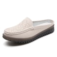 thumbnail image 4 of Chaussures Décontractées pour Femmes à la Mode Grande Taille Respirantes Couleur Unie Bout Rond Bout Fermé Plates Semelle Souple Pantoufles, 4 of 9
