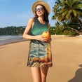 thumbnail image 3 of Daiia Robes d'Aventurière Spatiale pour Femmes Imprimé Chat 2025 Robes Tendance à Manches Courtes Décontractées Amples et Fluides Maxi Robes de Soleil, 3 of 7